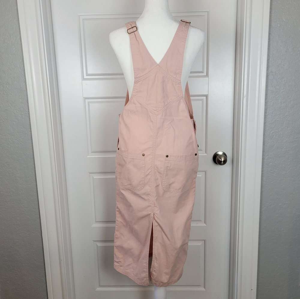 GANNI pink 100% cotton midi skirt overalls size XS - Picture 4 of 8